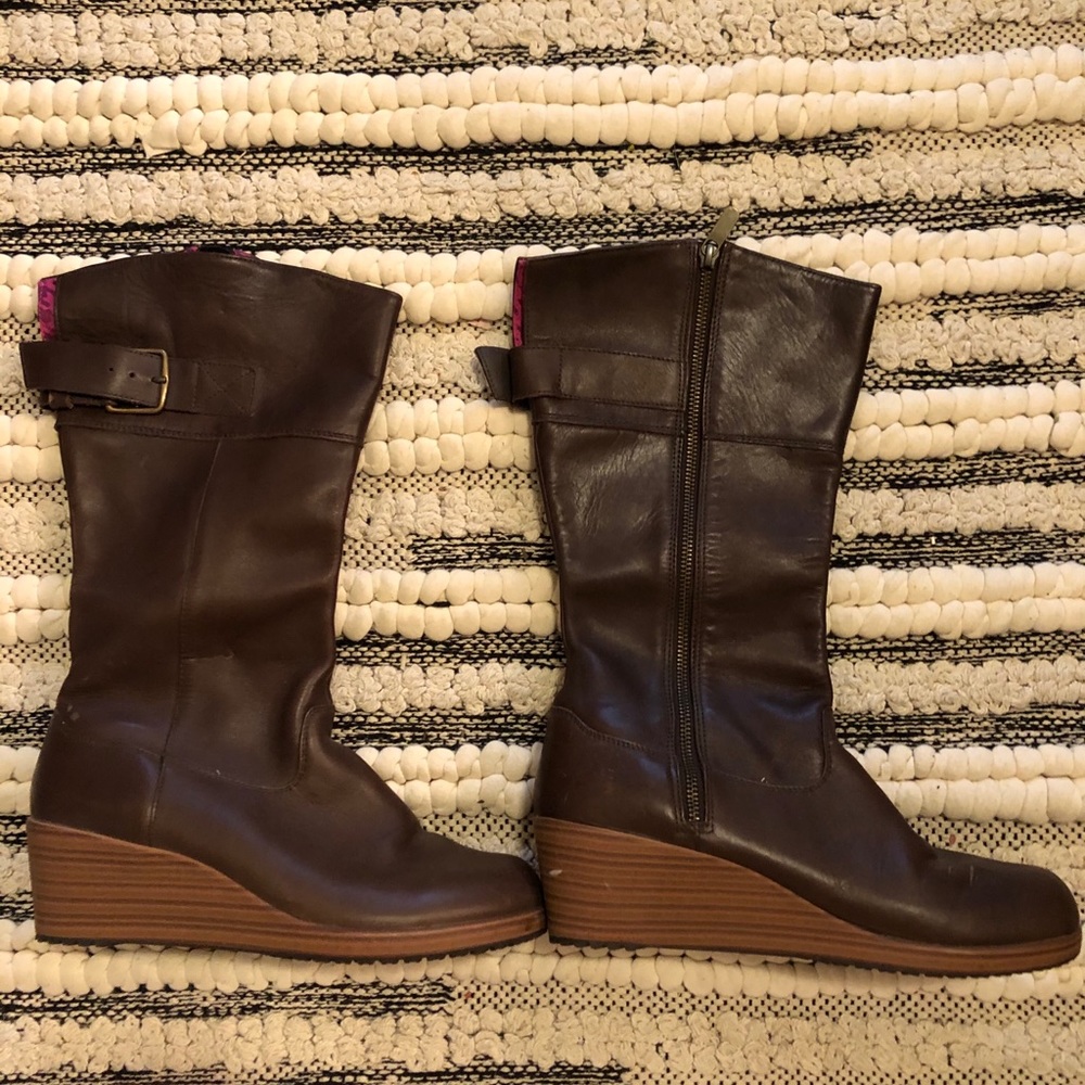 CROCS Brown Leather Boots